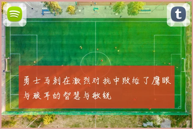 勇士马刺在激烈对抗中败给了鹰眼与狼耳的智慧与敏锐